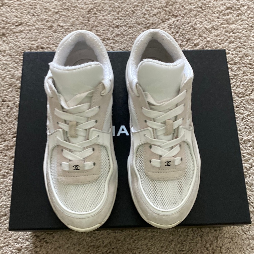 Chanel sneakers used sz 36